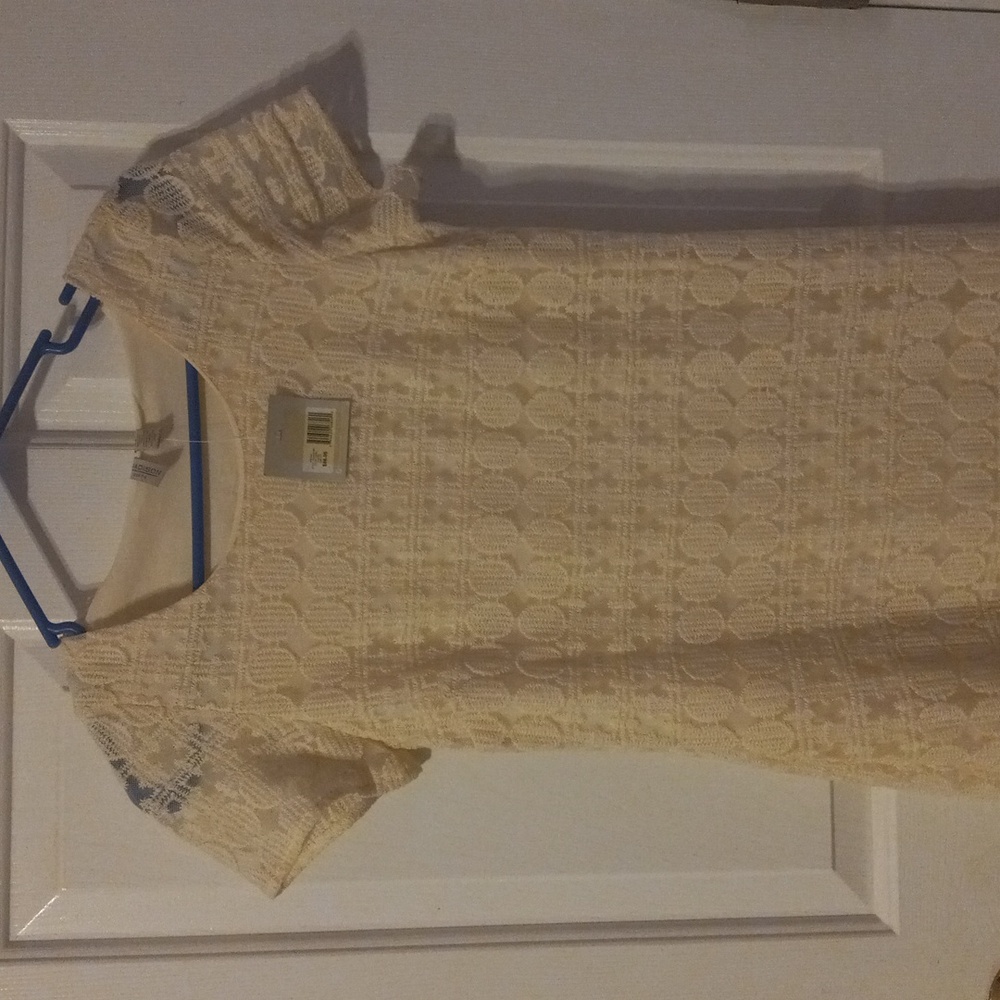 Madison white lace petite dress